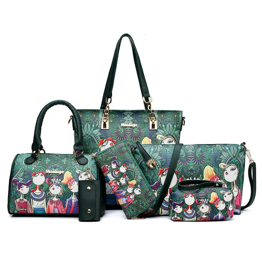 6-Piece Forest Tote Set