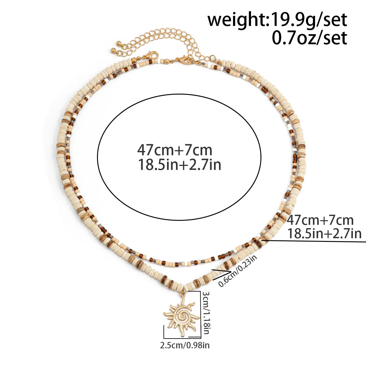 Men’s Boho Pearl & Shell Necklace