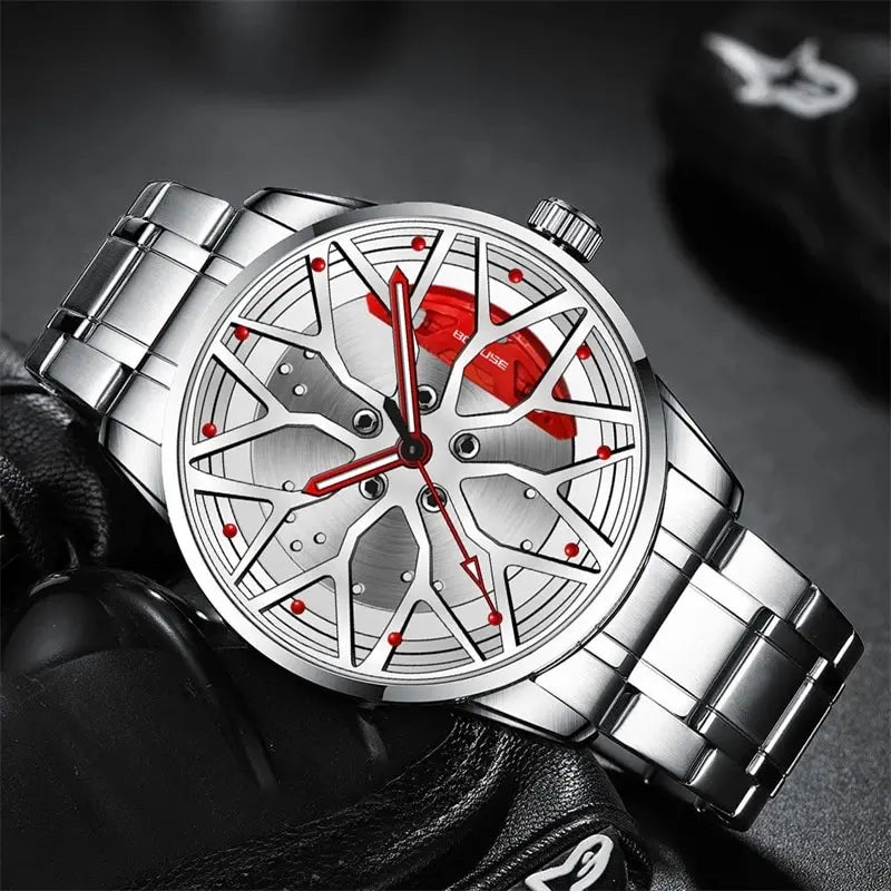 Fashion Mens Car Wheel Watches Luxury Men Sports