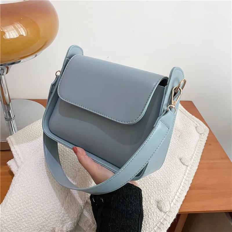 Trendy PU Flap Shoulder Bag