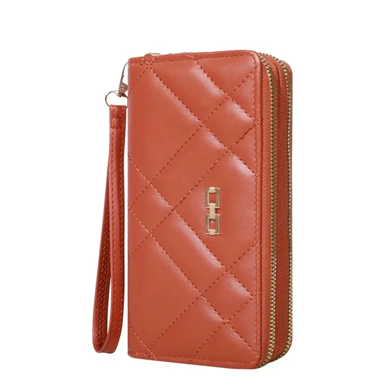 Versatile Zipper Clutch with Multiple Card Slots