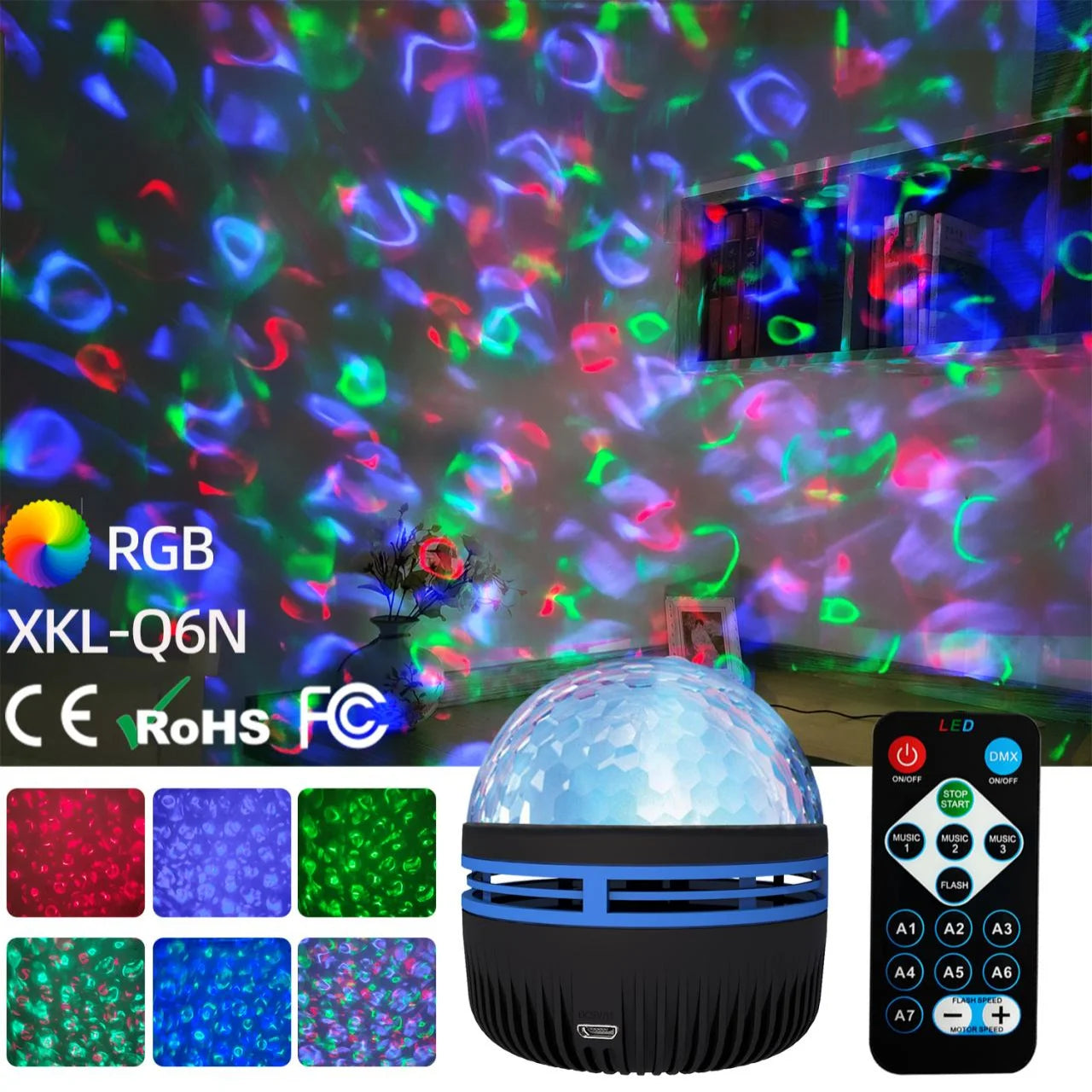 Galaxy Aurora LED Light – USB Projector for Bedroom & Party Decor