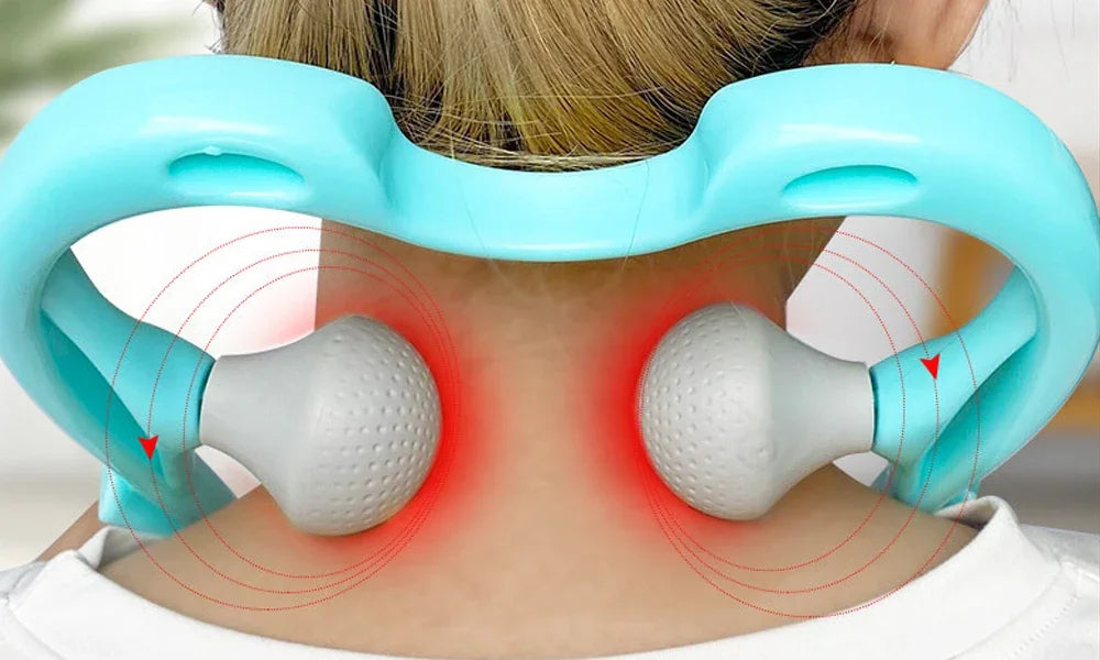 Dual Pressure Neck Massager – Deep Tissue Shiatsu Relief