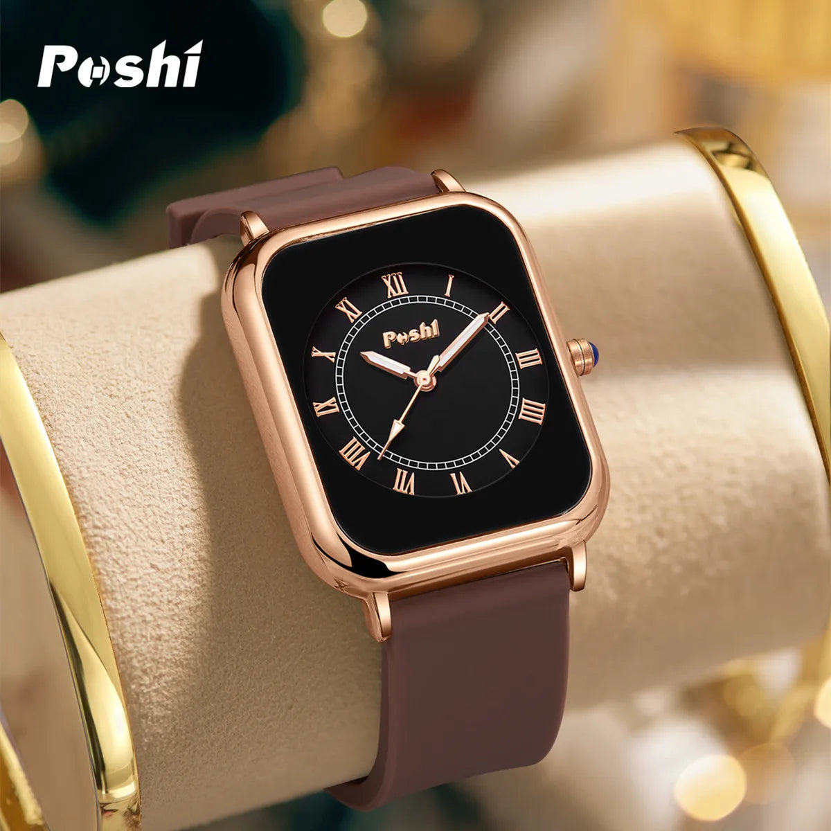 POSHI Fashion Women's Silicone Quartz Watch