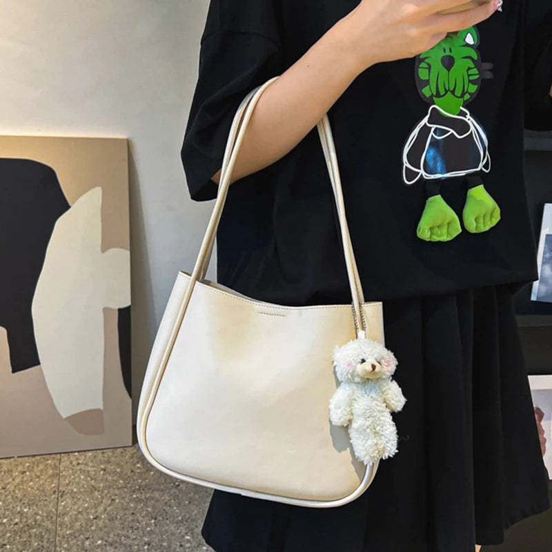 Bear Pendant Shoulder Bag