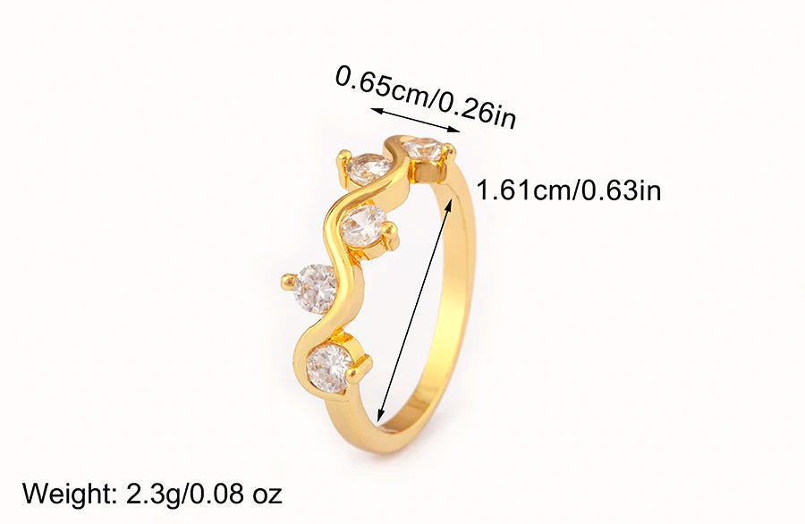"Luxury Heart Crown Zircon Ring – Women’s Jewelry Gift"