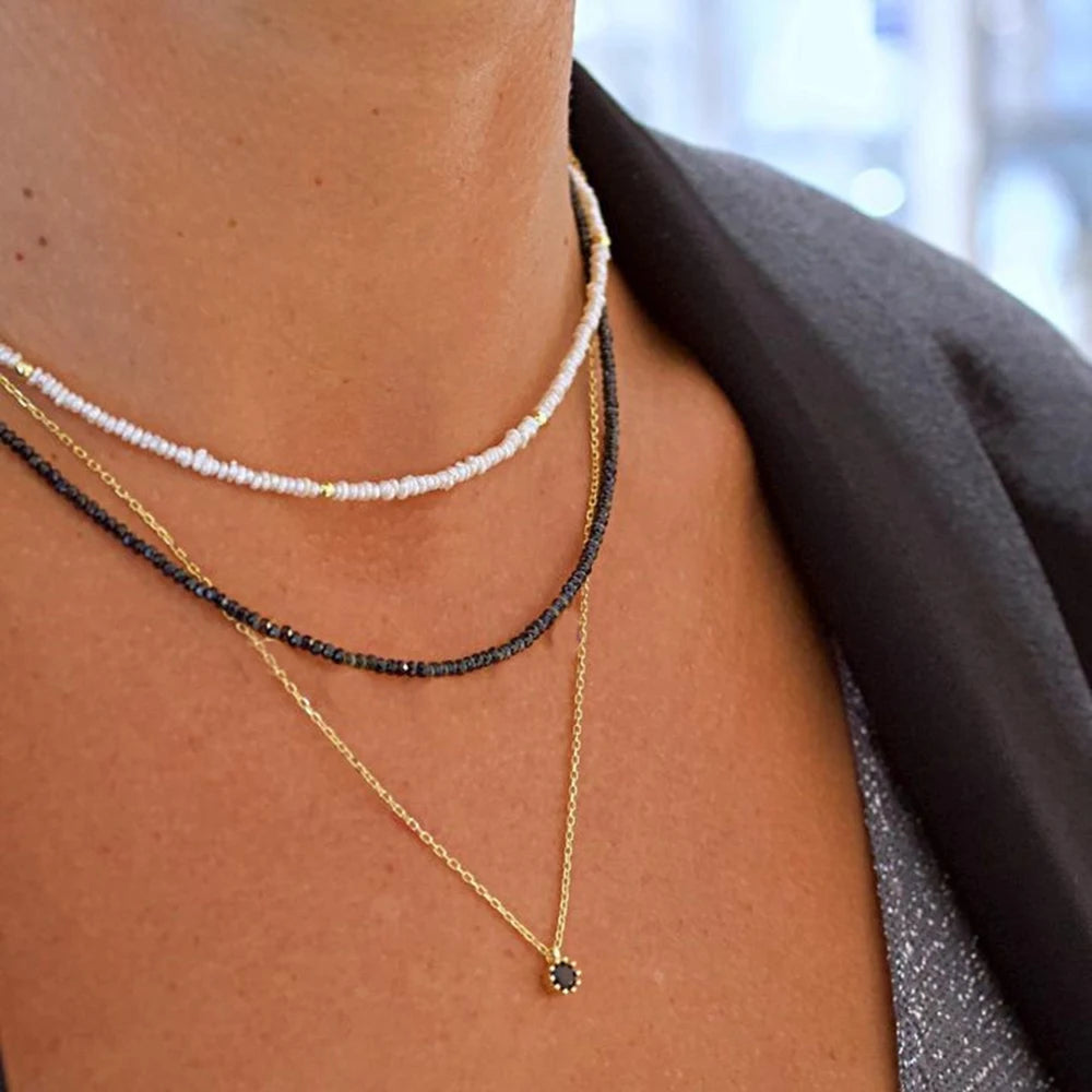 Bohemian Multilayer Beaded Necklace