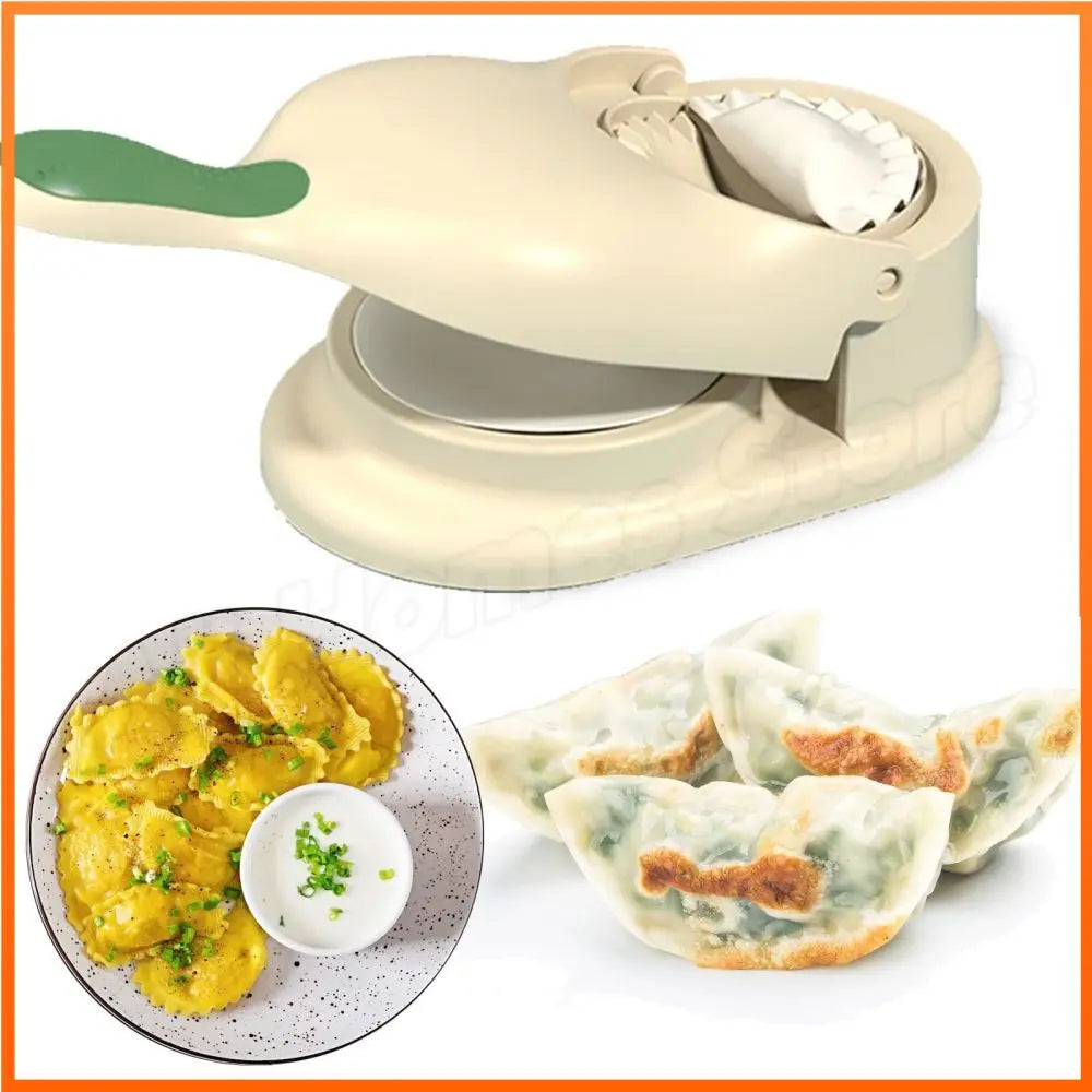 2-in-1 Dumpling & Momo Molding Machine – DIY Manual Press.