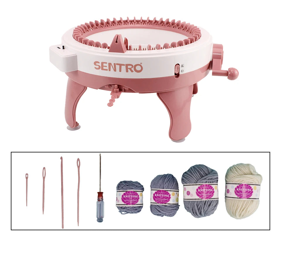 Sentro Hand Knitting Machine Kit – 22/40/48 Needles with Row Counter