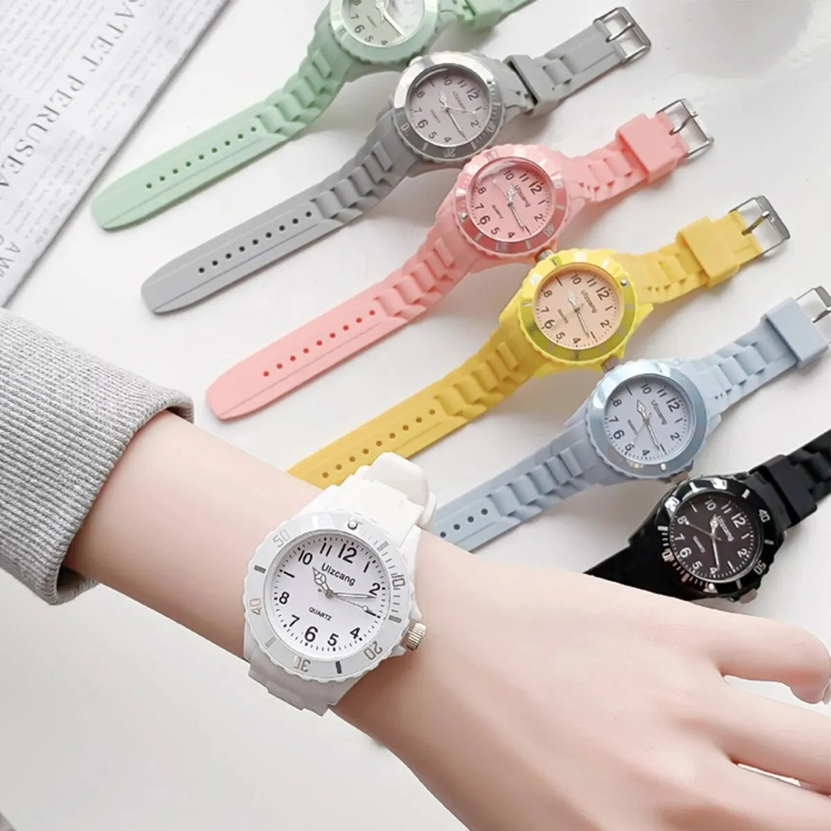 Kids Waterproof Macaron Sport Watch
