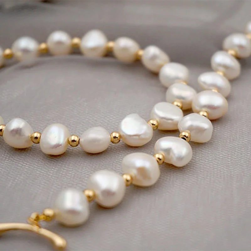 "Luxury Baroque Pearl Bracelet"