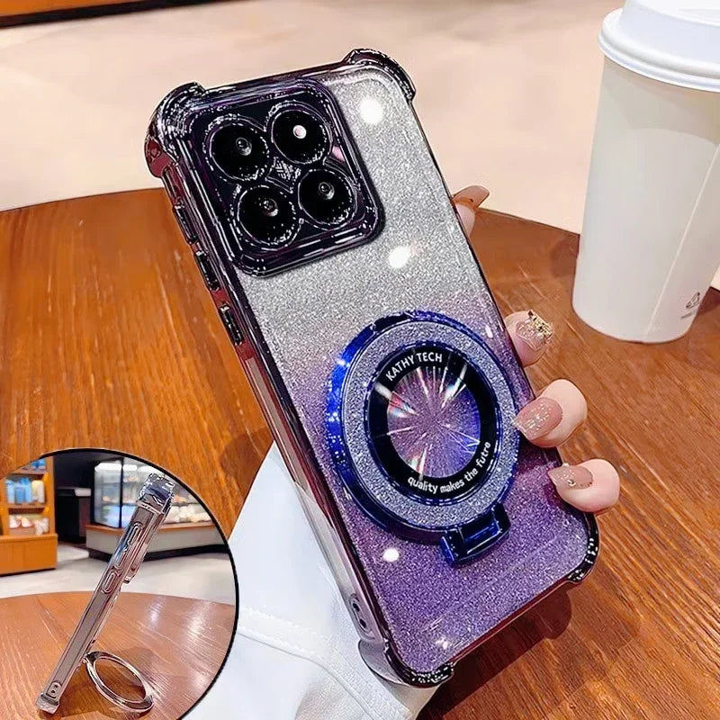 Luxury Glitter Bracket Cover – Xiaomi Redmi