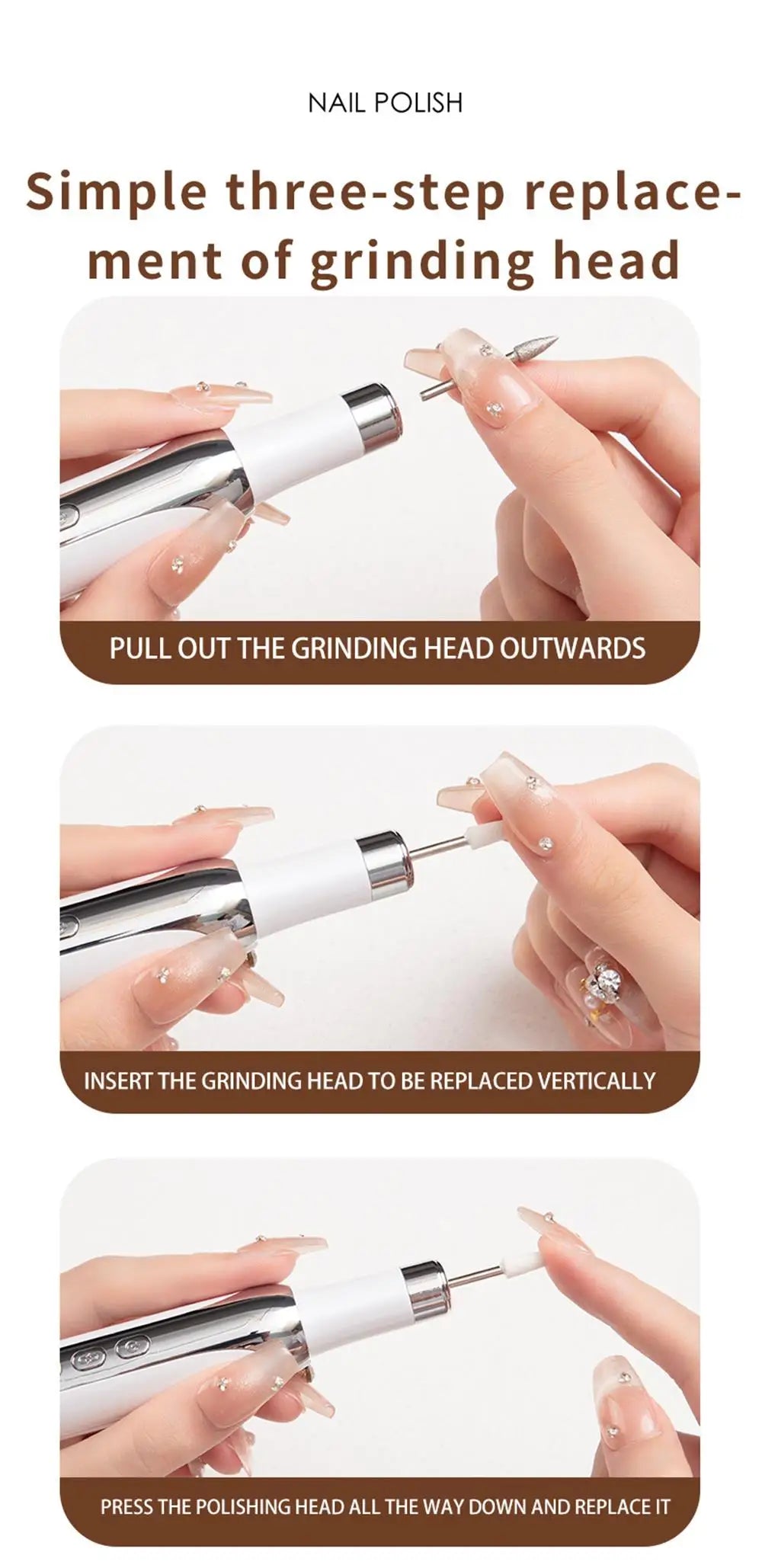 Professional Rechargeable Nail Drill – Manicure & Pedicure Tool