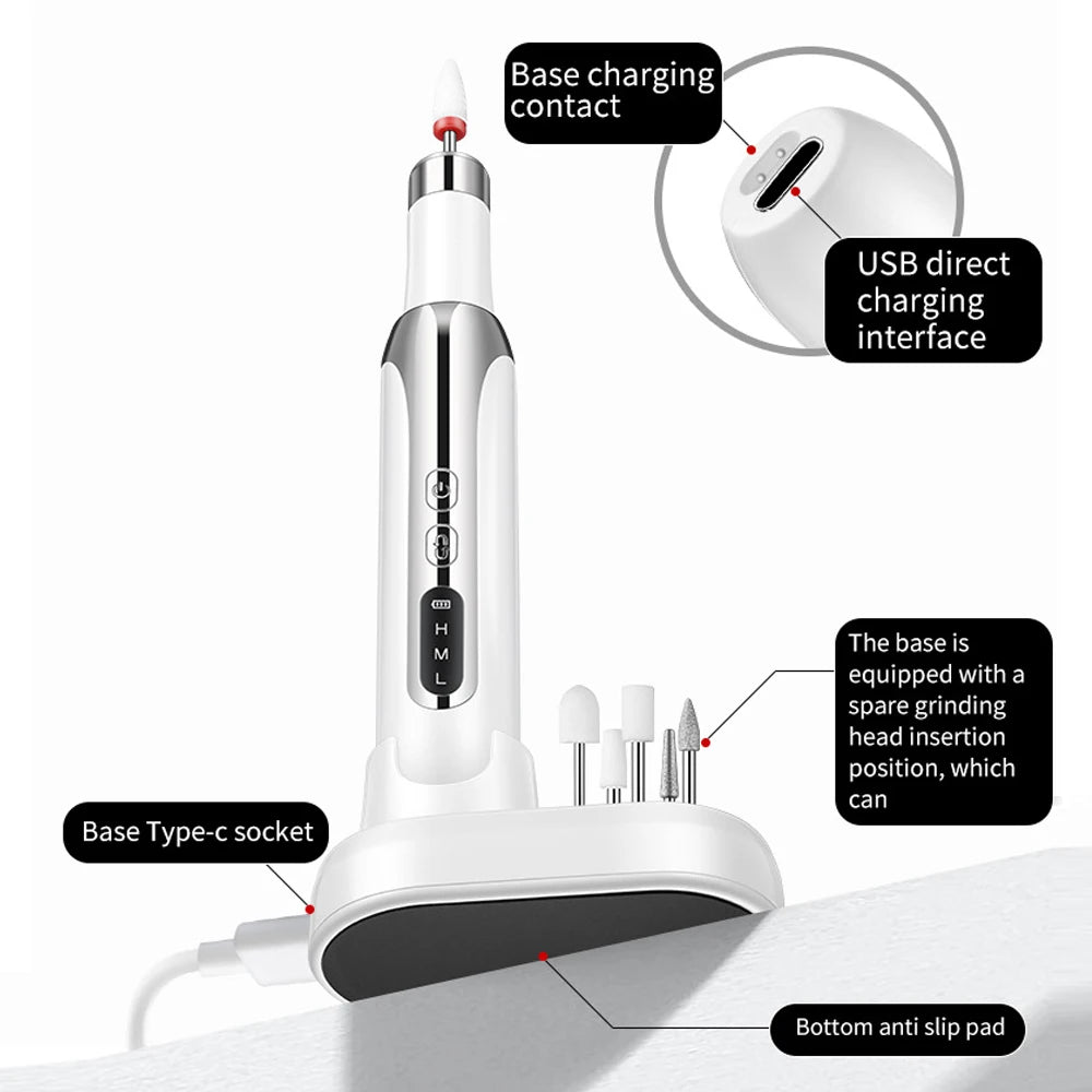 Professional Rechargeable Nail Drill – Manicure & Pedicure Tool