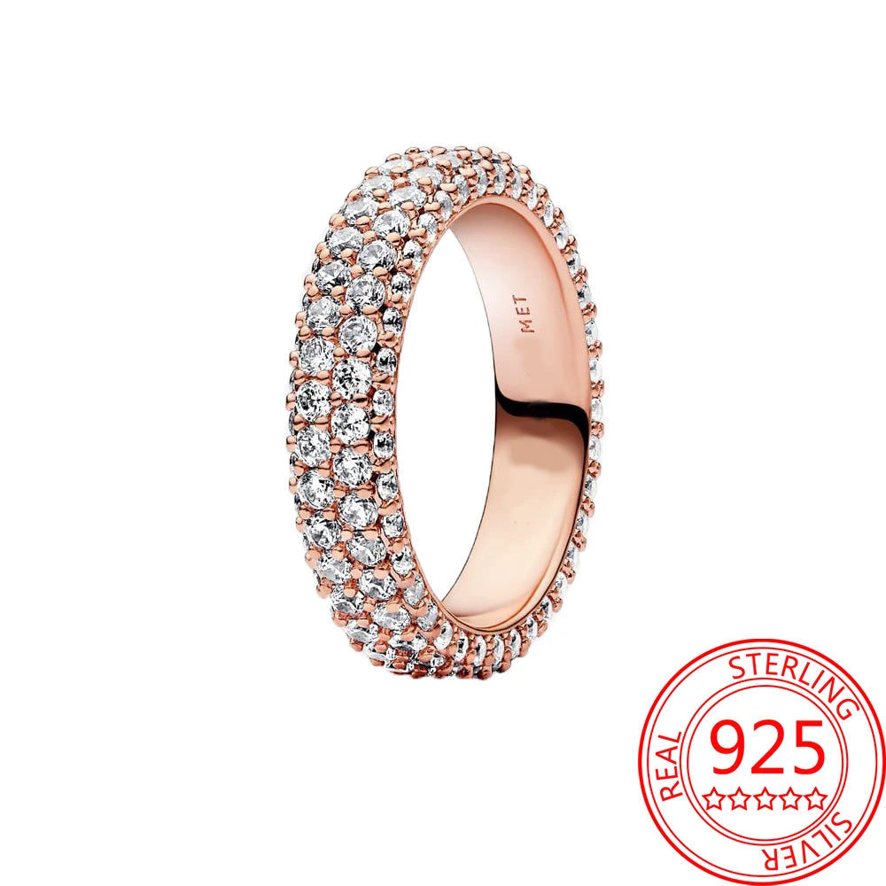 925 Silver Pearl & Zircon Ring – Couple’s Jewelry Gift"