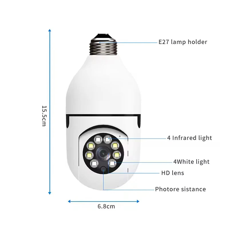 Smart WiFi Bulb Camera