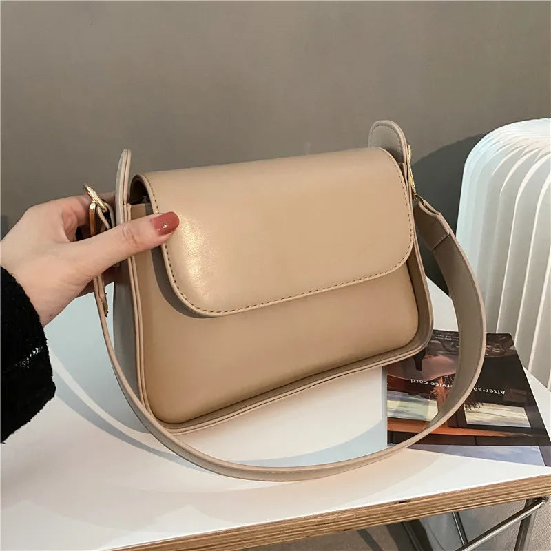 Trendy PU Flap Shoulder Bag