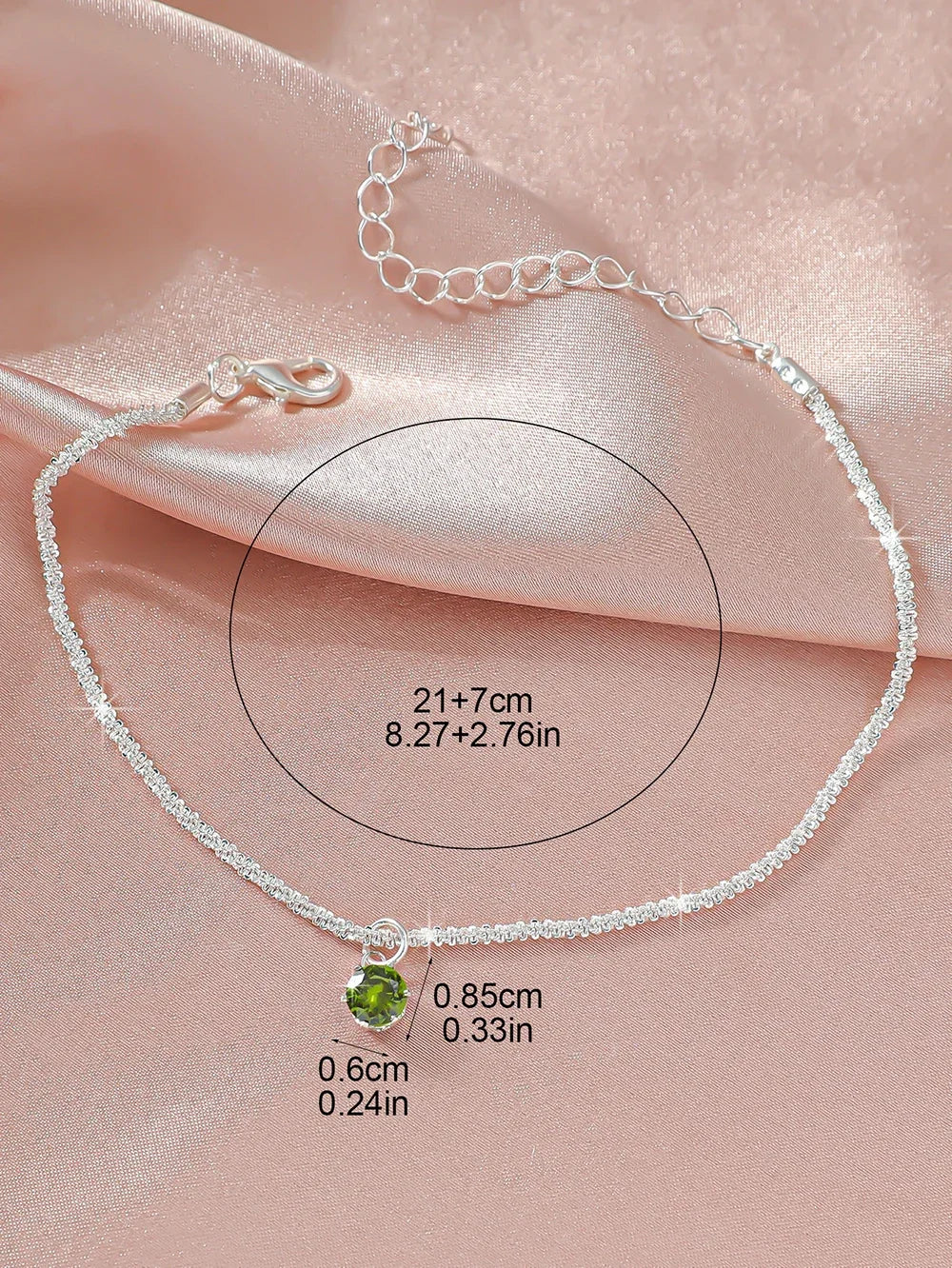 1/2PCS Simple Silver Anklet, Elegant Beach Jewelry