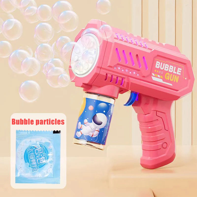 Automatic Bubble Gun – Rocket Bubble Machine for Kids