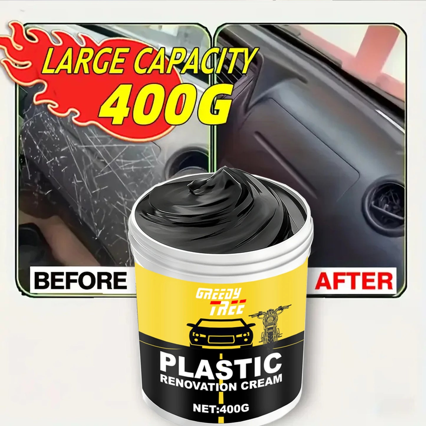 "Fast-Acting Car Scratch Repair Wax