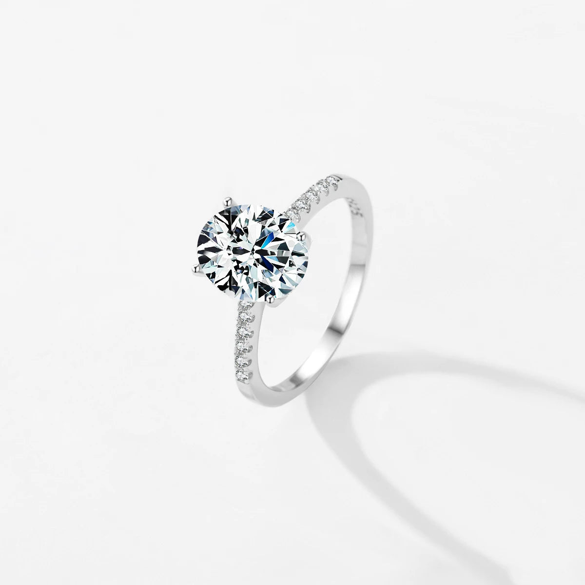 MODIAN 925 Silver Oval Zircon Ring