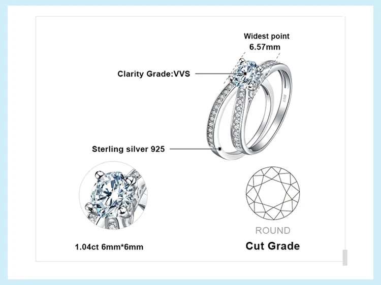 925 Silver Infinity CZ Ring Se