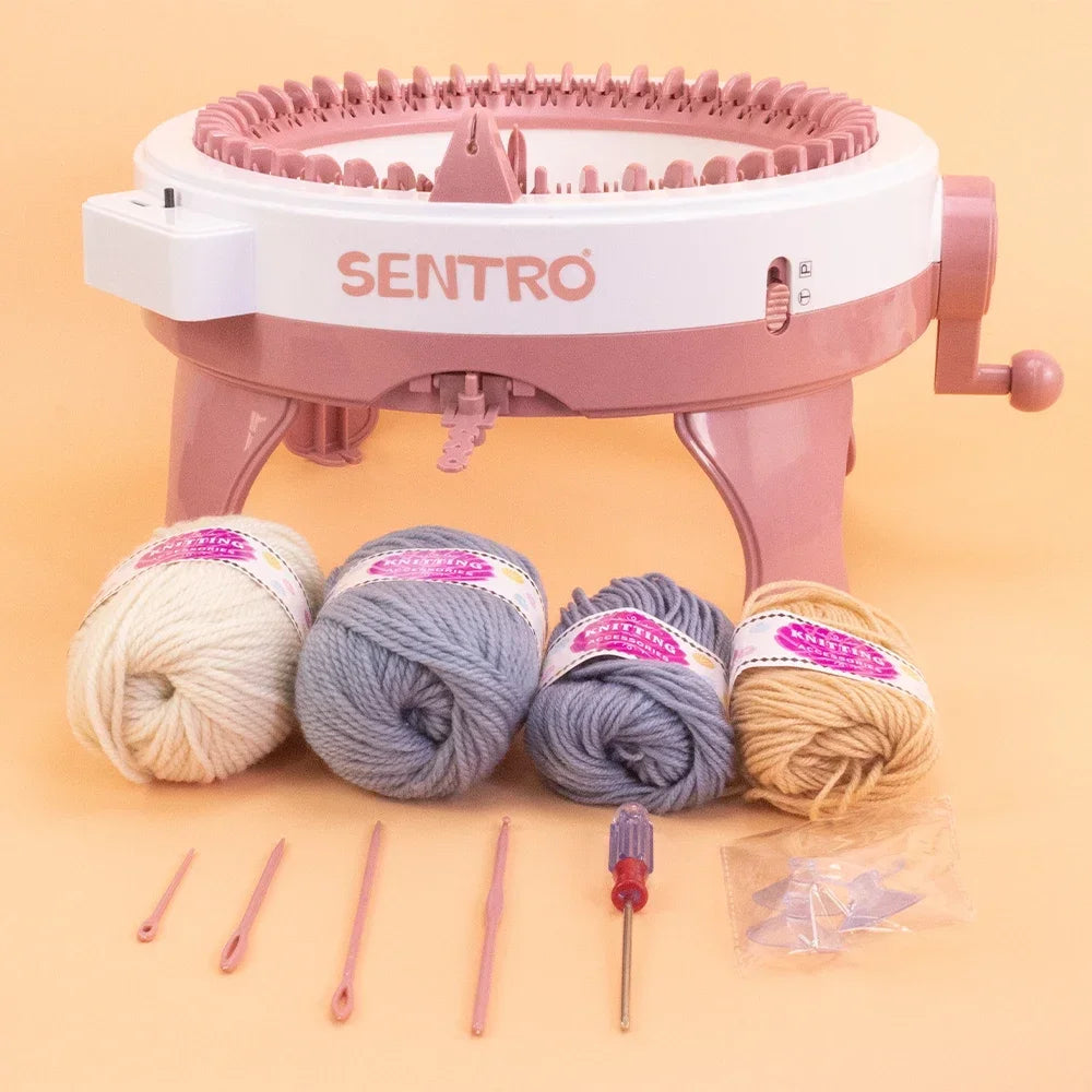 Sentro Hand Knitting Machine Kit – 22/40/48 Needles with Row Counter