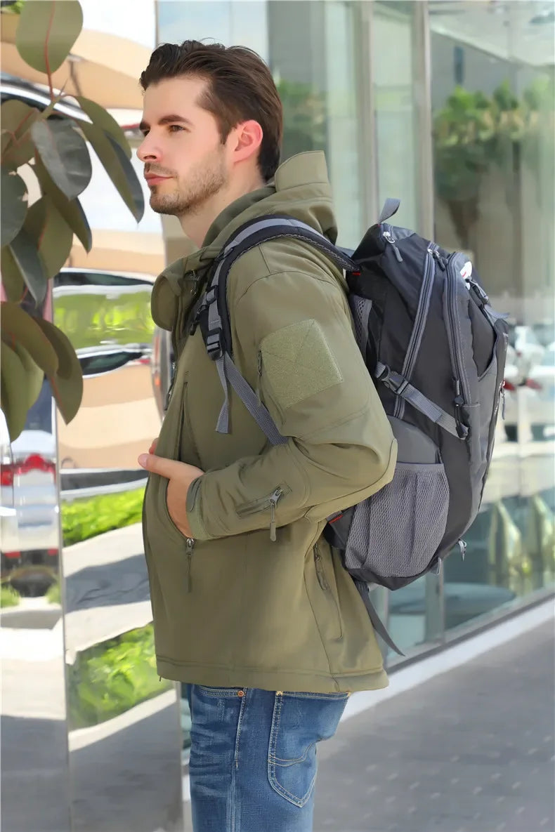 Men’s Waterproof Nylon Travel & Laptop Backpack