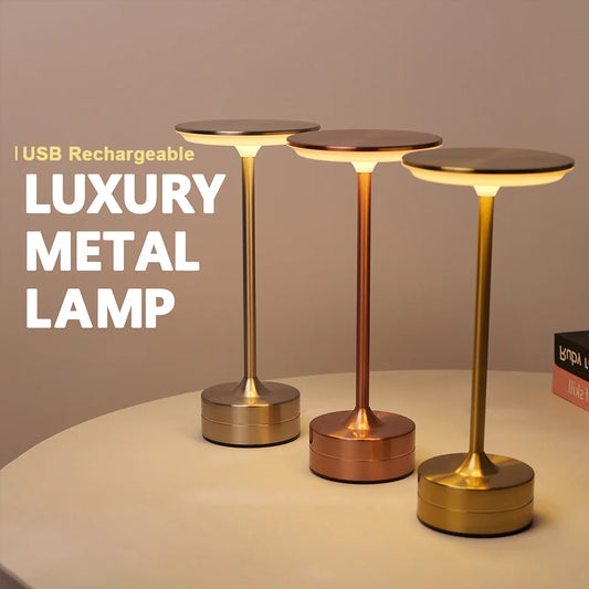 LED Table Lamp with Touch Sensor, USB Rechargeable