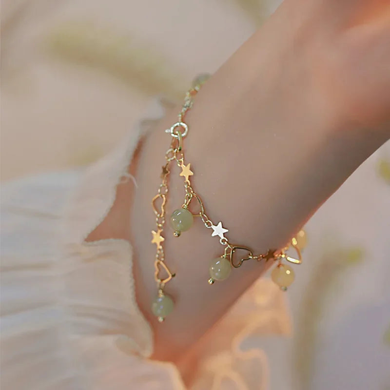 “Gold Stainless Steel Star Bracelet”