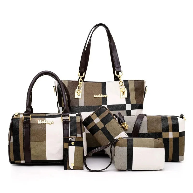 6-Piece Fashion Tote Set