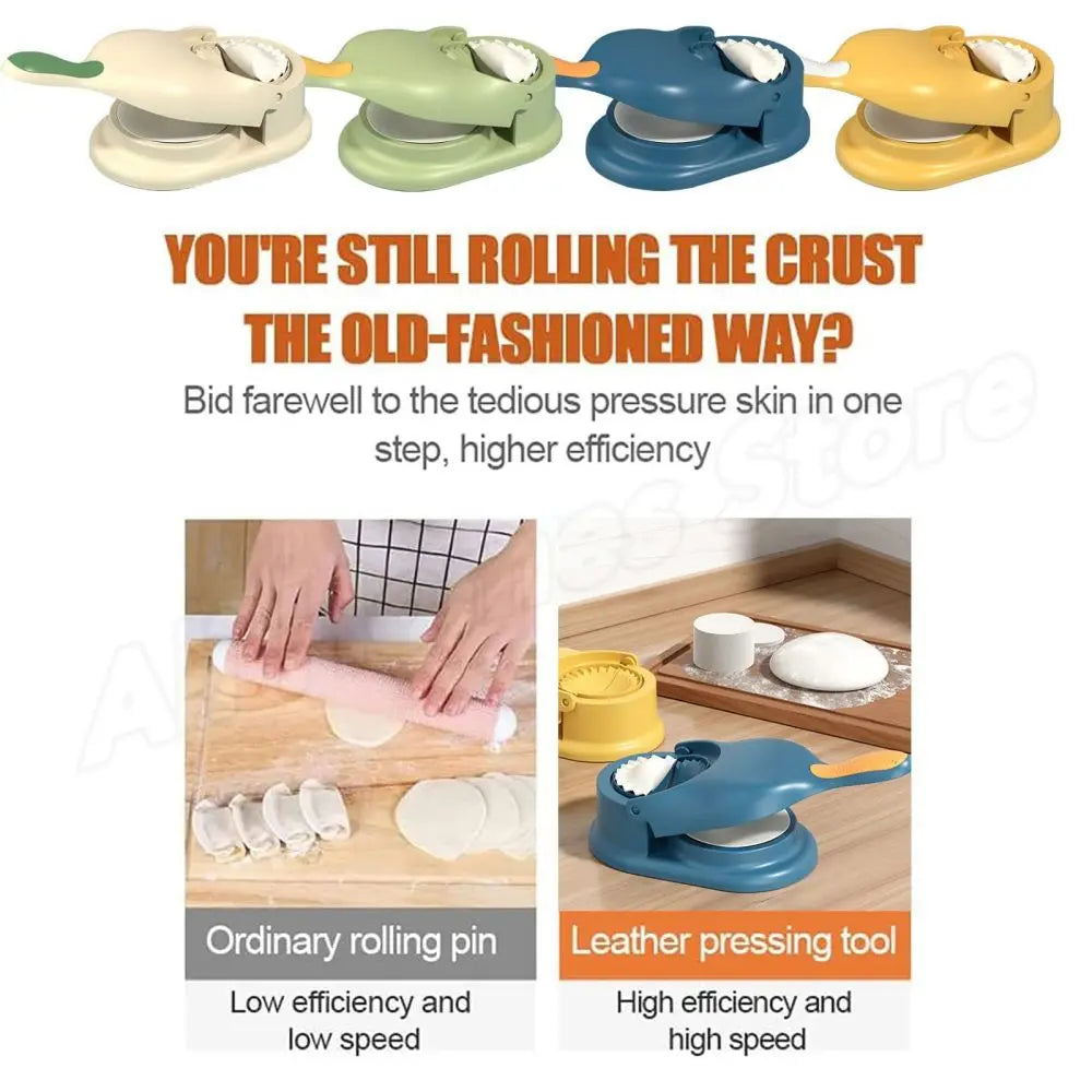 2-in-1 Dumpling & Momo Molding Machine – DIY Manual Press.