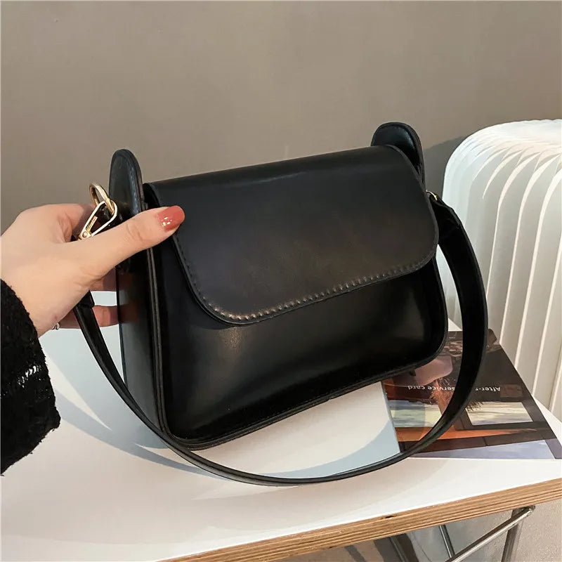 Trendy PU Flap Shoulder Bag