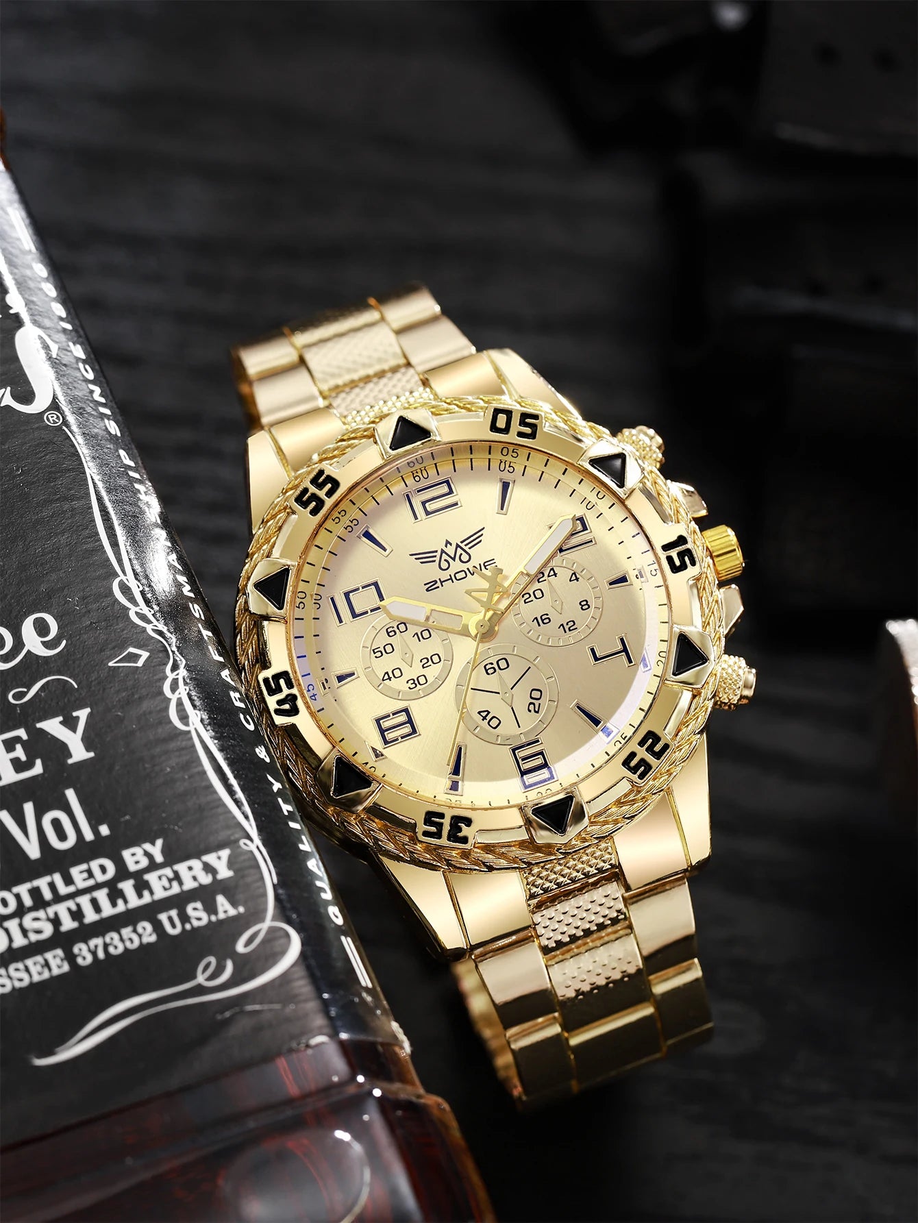 Luxury Men's Watch, Full Steel, Business Sport.