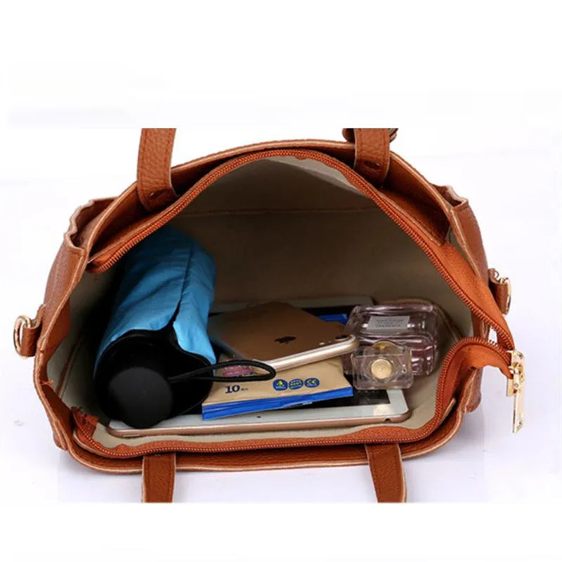 Stylish Solid PU Crossbody & Shoulder Bags for Women