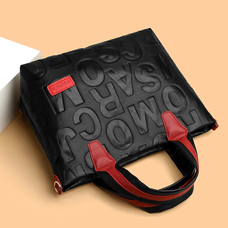 Embossed PU Shoulder Bag