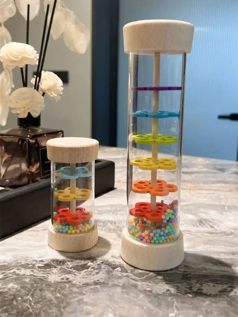 Baby Wooden Rainmaker Toy – Soothing Rain Sound