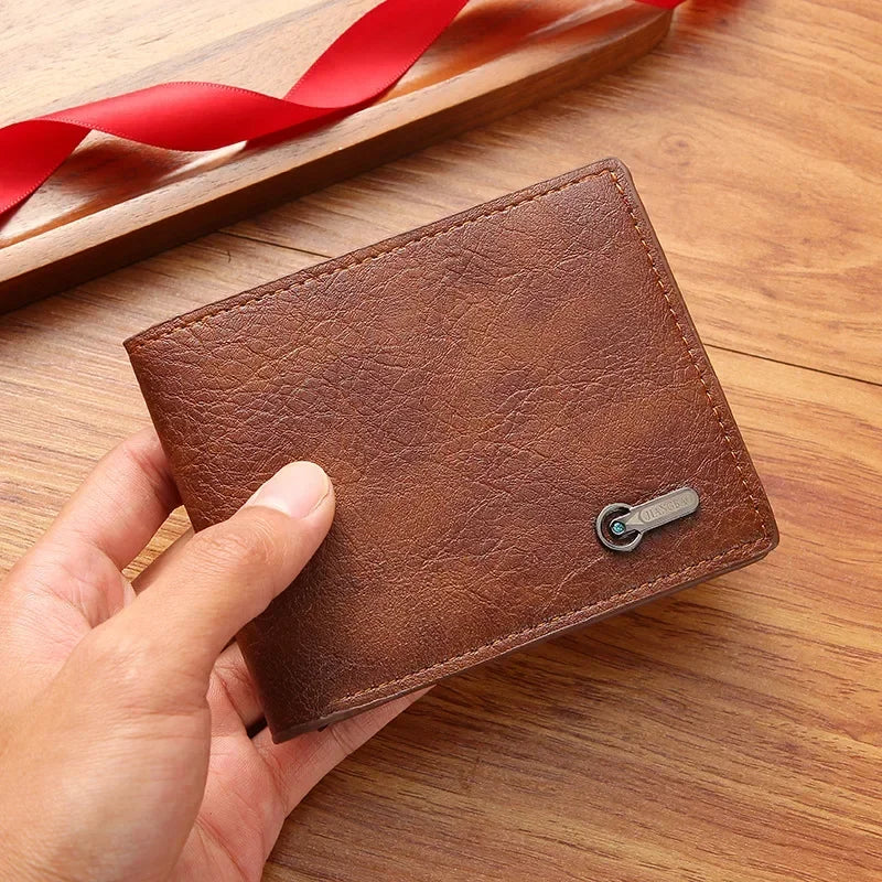 Classic Vintage PU Leather Men’s Wallet with Coin Pocket