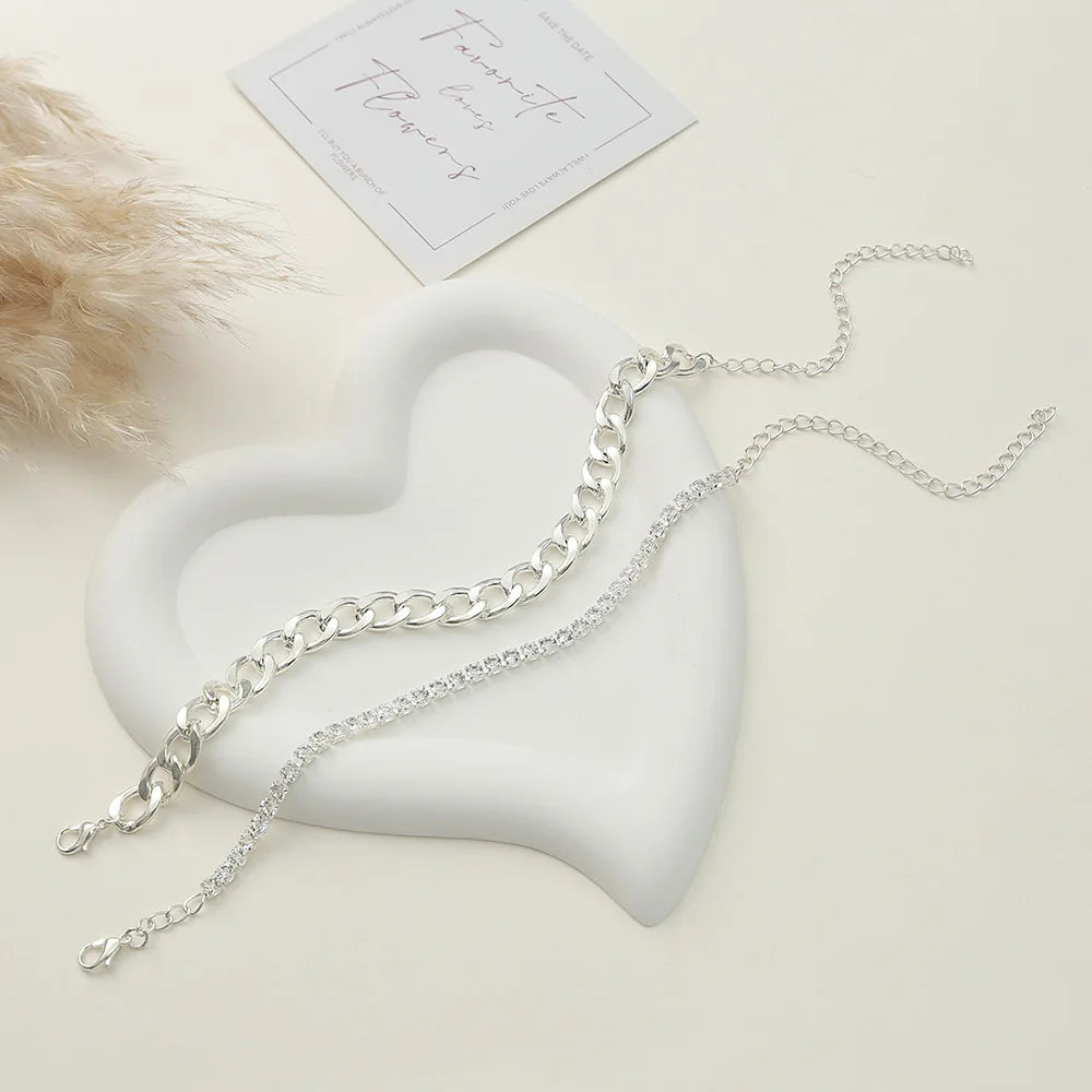 Luxury Rhinestone Chain Anklet for Women