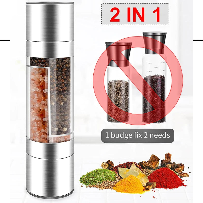 2-in-1 Salt Pepper Grinder