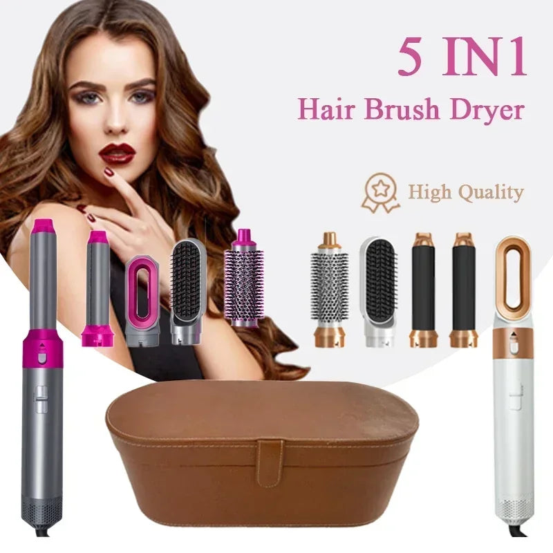 5-in-1 Hair Dryer & Styling Tool – Curl, Straighten & Dry
