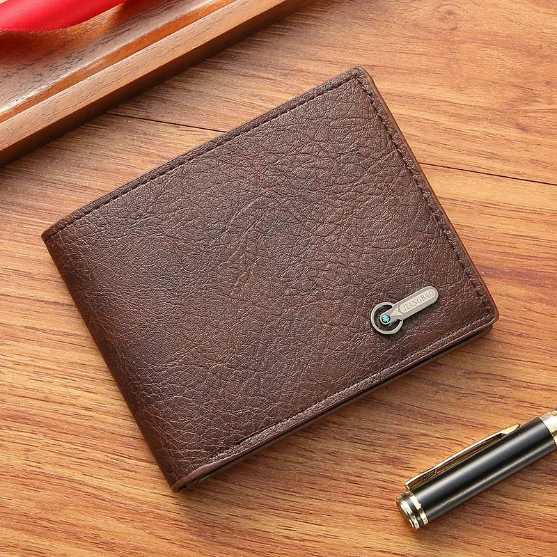 Classic Vintage PU Leather Men’s Wallet with Coin Pocket