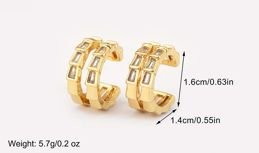 "Zircon Butterfly/Star Clip Earrings – Women’s Ear Cuff Jewelry