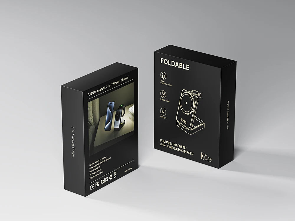 Magnetic 3-in-1 Charger for iPhone, AirPods & Apple Watch