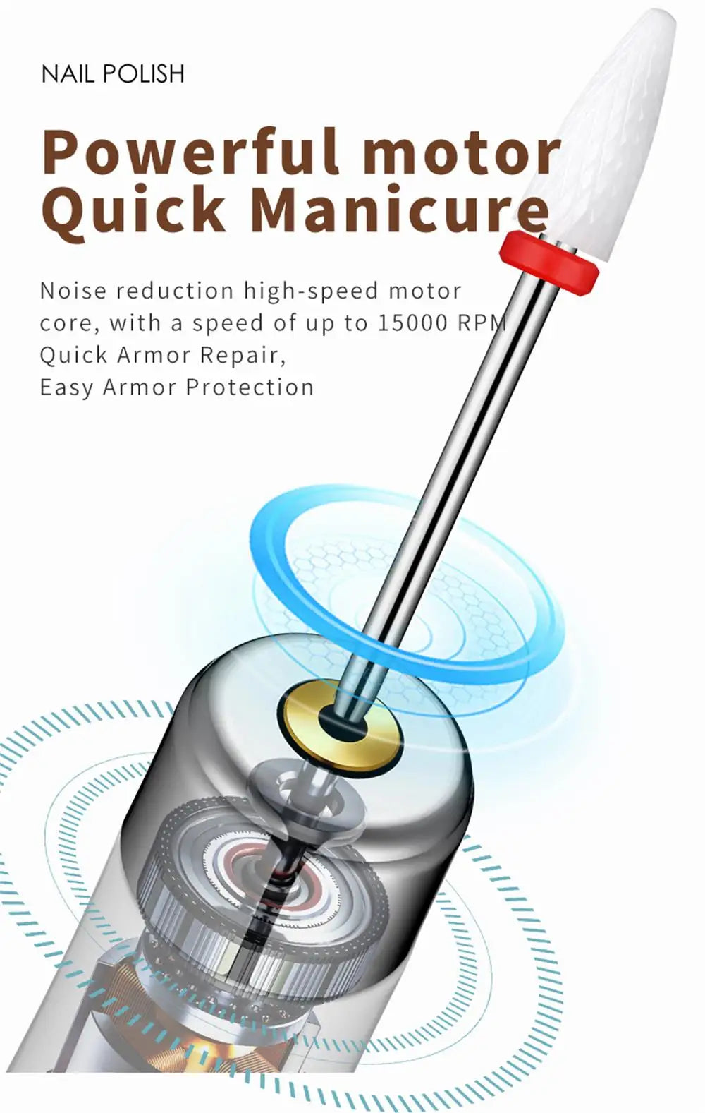 Professional Rechargeable Nail Drill – Manicure & Pedicure Tool