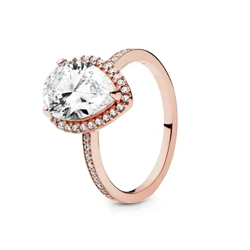 "Classic 925 Silver Heart Ring – Couple Jewelry Gift"