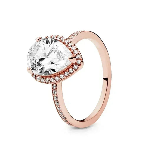 "Classic 925 Silver Heart Ring – Couple Jewelry Gift"