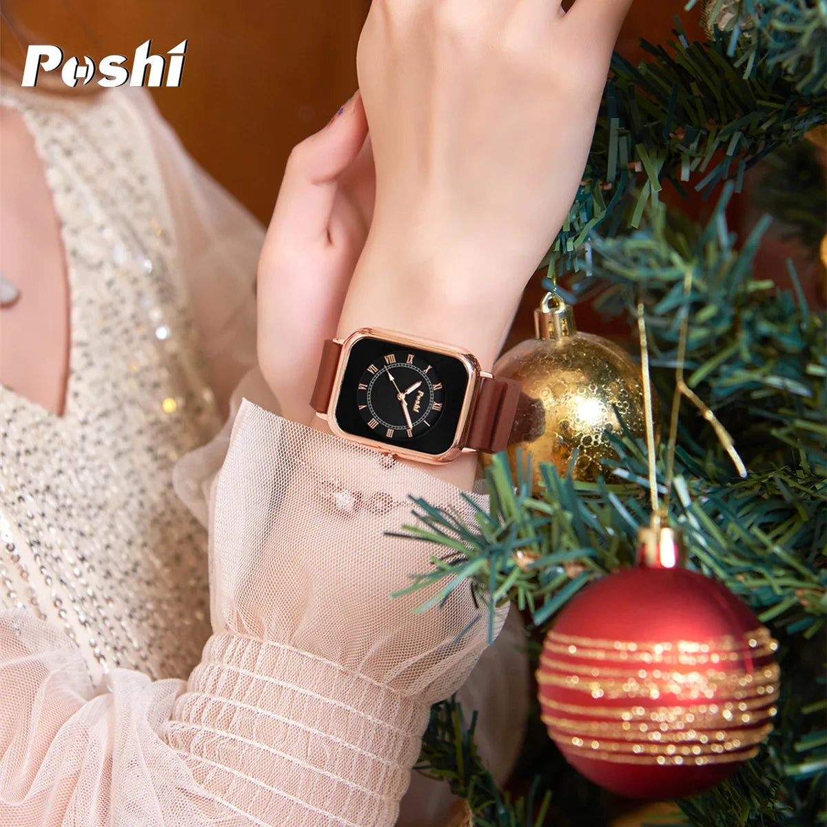 POSHI Fashion Women's Silicone Quartz Watch