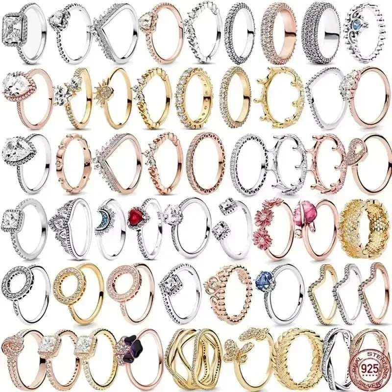 "Classic 925 Silver Heart Ring – Exquisite Couple Jewelry Gift"