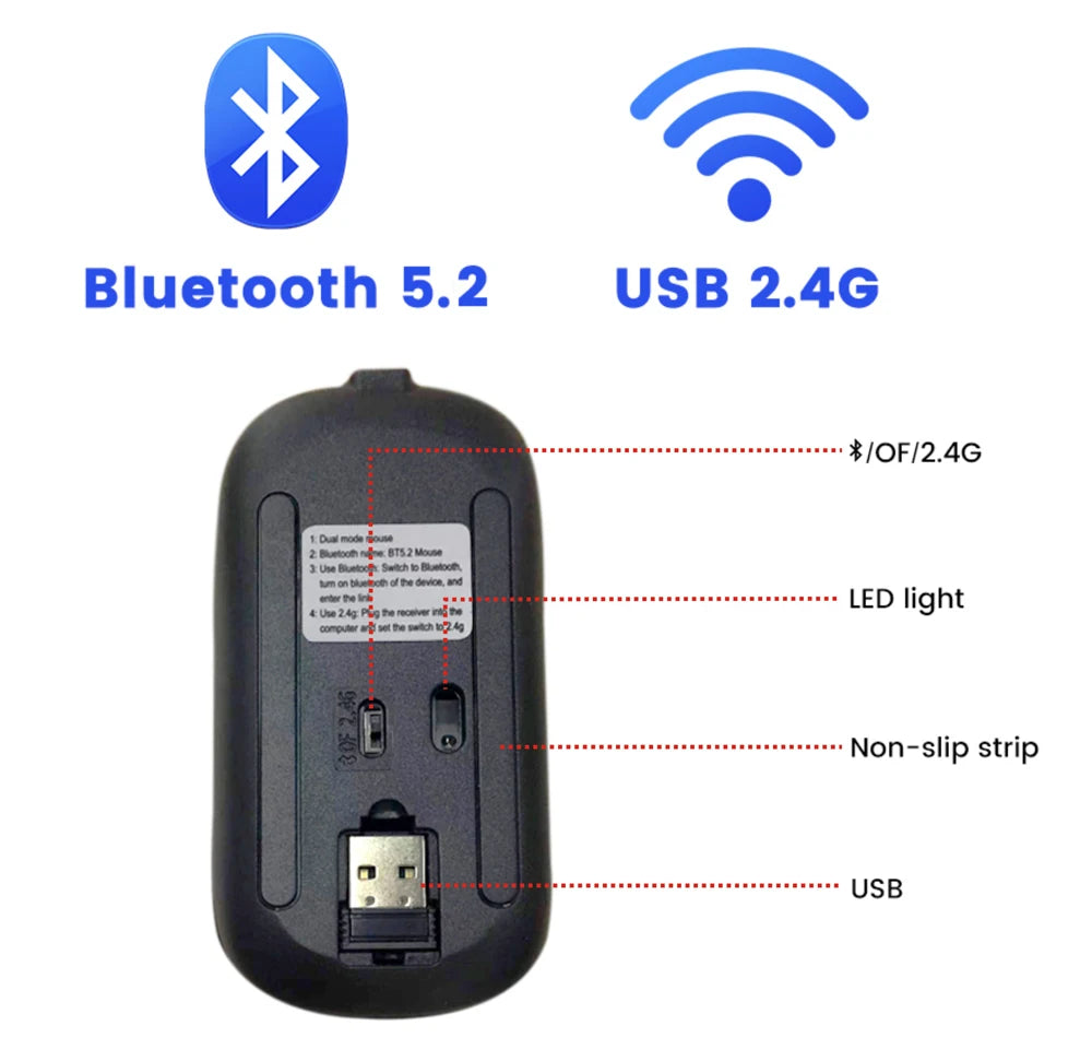 Silent Bluetooth Optical Mouse
